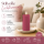 Deluxe Homeart LED Kerze mit Timerfunktion Magenta
