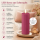 Deluxe Homeart LED Kerze mit Timerfunktion Magenta
