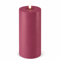 Deluxe Homeart LED Kerze mit Timerfunktion Magenta
