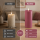 Deluxe Homeart LED Kerze mit Timerfunktion Magenta