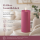 Deluxe Homeart LED Kerze mit Timerfunktion Magenta