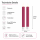 Deluxe Homeart LED Kerze Magenta Stabkerze 24 cm