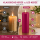Deluxe Homeart LED Kerze mit Timerfunktion Magenta