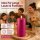 Deluxe Homeart LED Kerze mit Timerfunktion Magenta