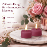 Deluxe Homeart LED Kerze Magenta Teelicht
