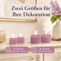 LED Kerze Lavendel