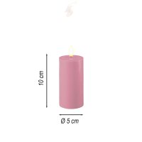 Deluxe Homeart LED Kerze mit Timerfunktion Lavendel