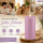 Deluxe Homeart LED Kerze mit Timerfunktion Lavendel