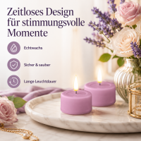 Deluxe Homeart LED Kerze Lavendel Teelicht