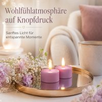 Deluxe Homeart LED Kerze Lavendel Teelicht