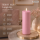 Deluxe Homeart LED Kerze mit Timerfunktion Lavendel